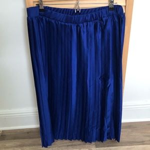 Royal Blue Pleated Skirt size X